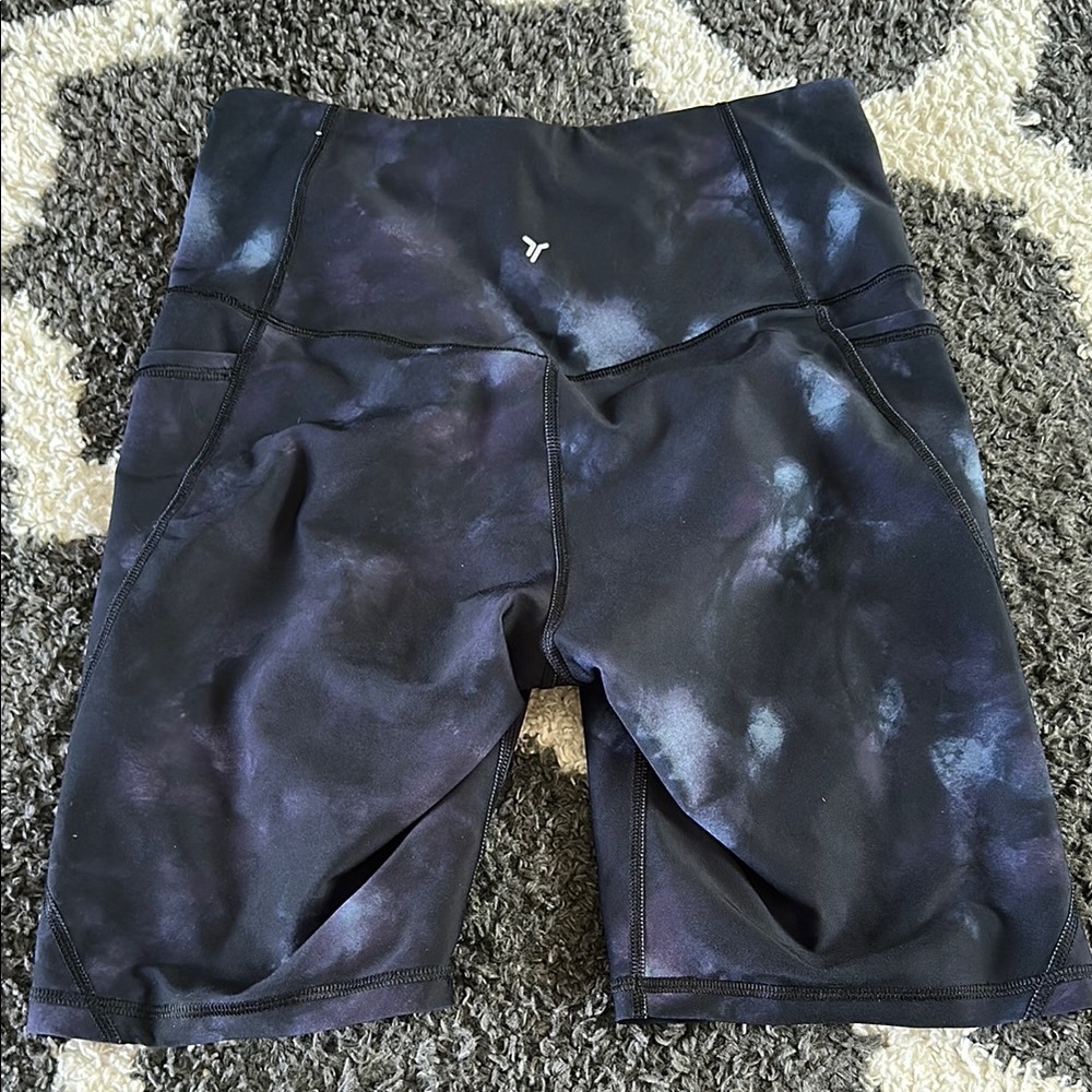 Old Navy Black Bike Shorts High Waist Stretch